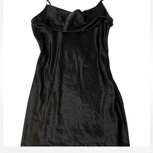 H & M Tie-detail satin dress